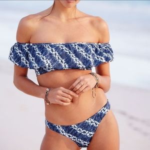 Victoria Secret Blue Tie Dye Bikini